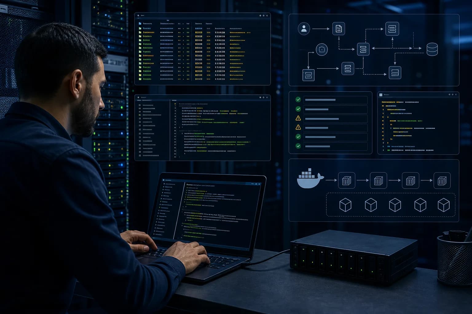 Linux systems engineer practicing server administration and shell automation in a hands-on lab